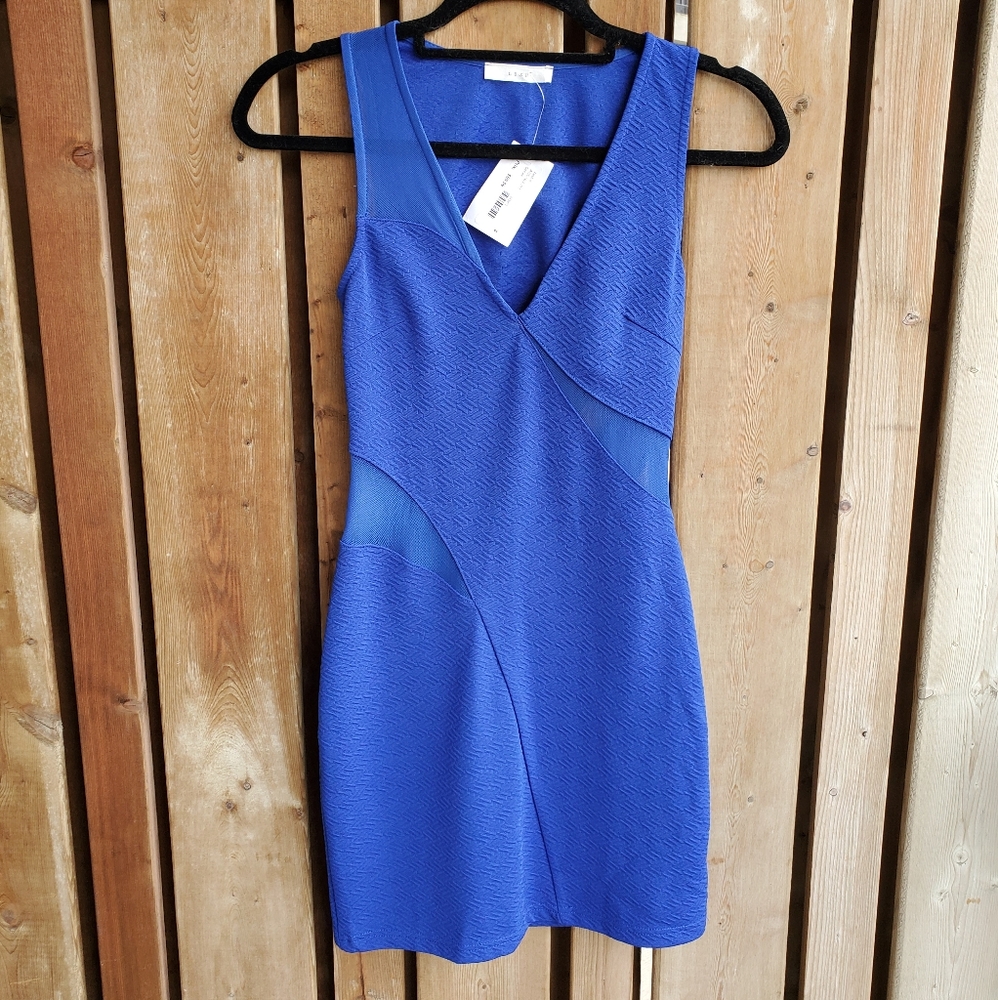 NWT Lush | Royal Blue Bodycon Dress | Size Small